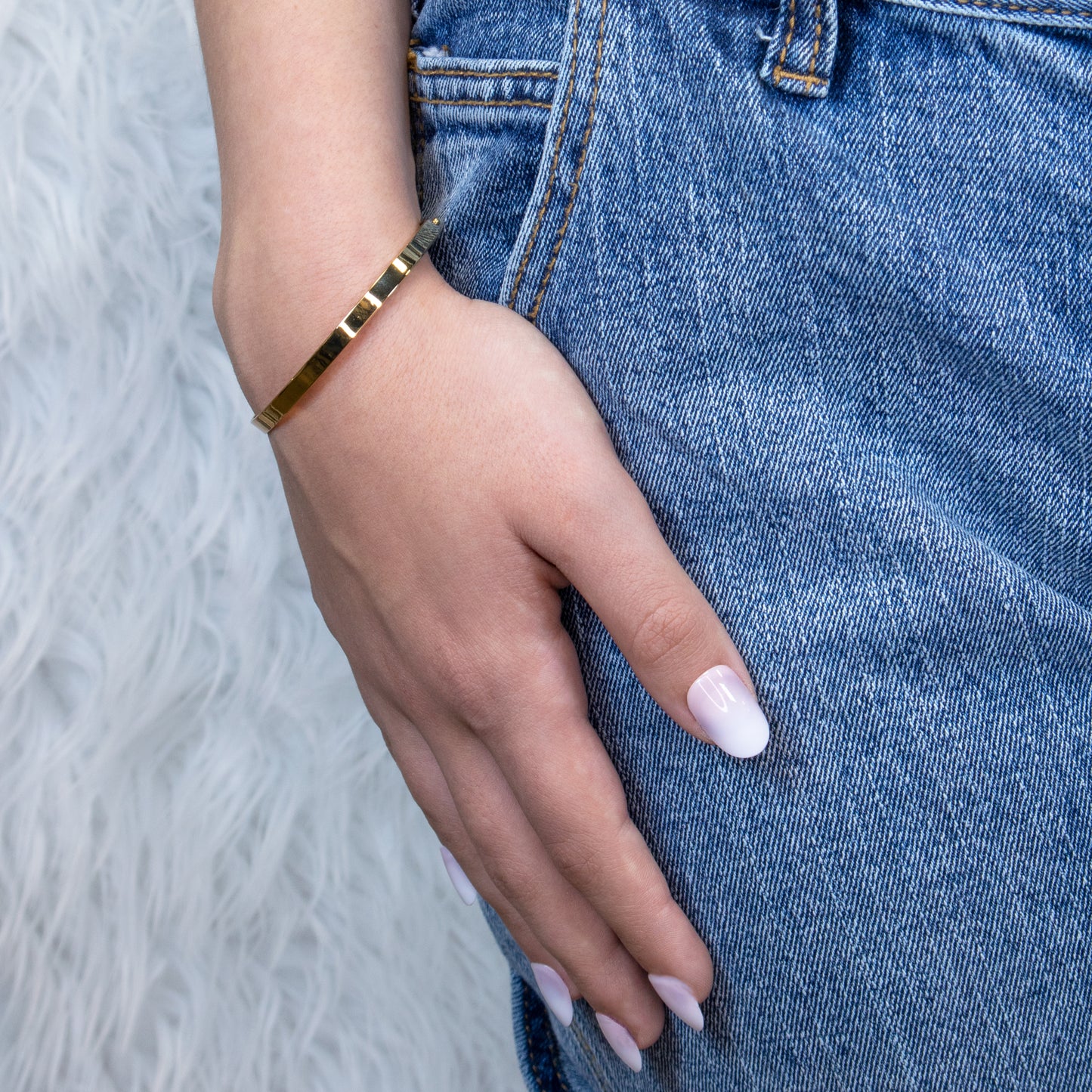 Skinny Metal Cuff Bracelet