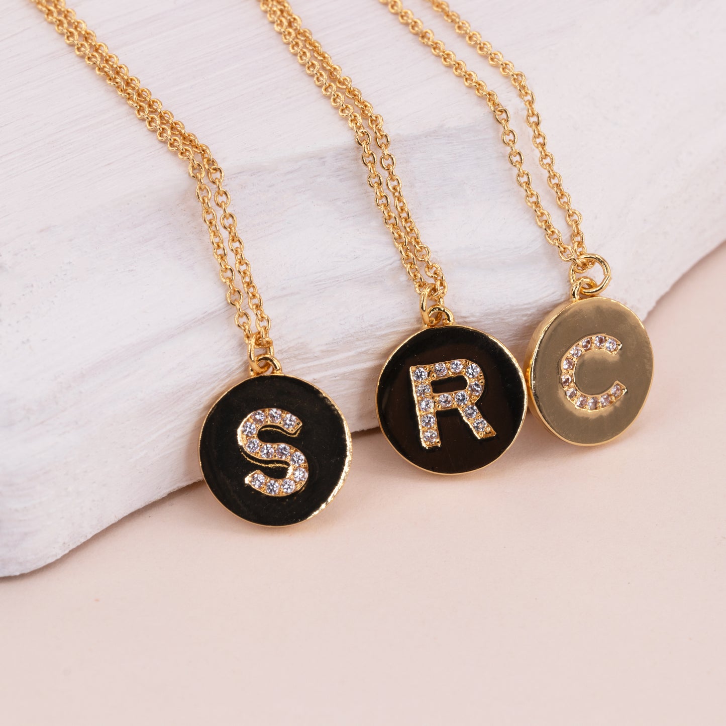 Initial Coin Necklace