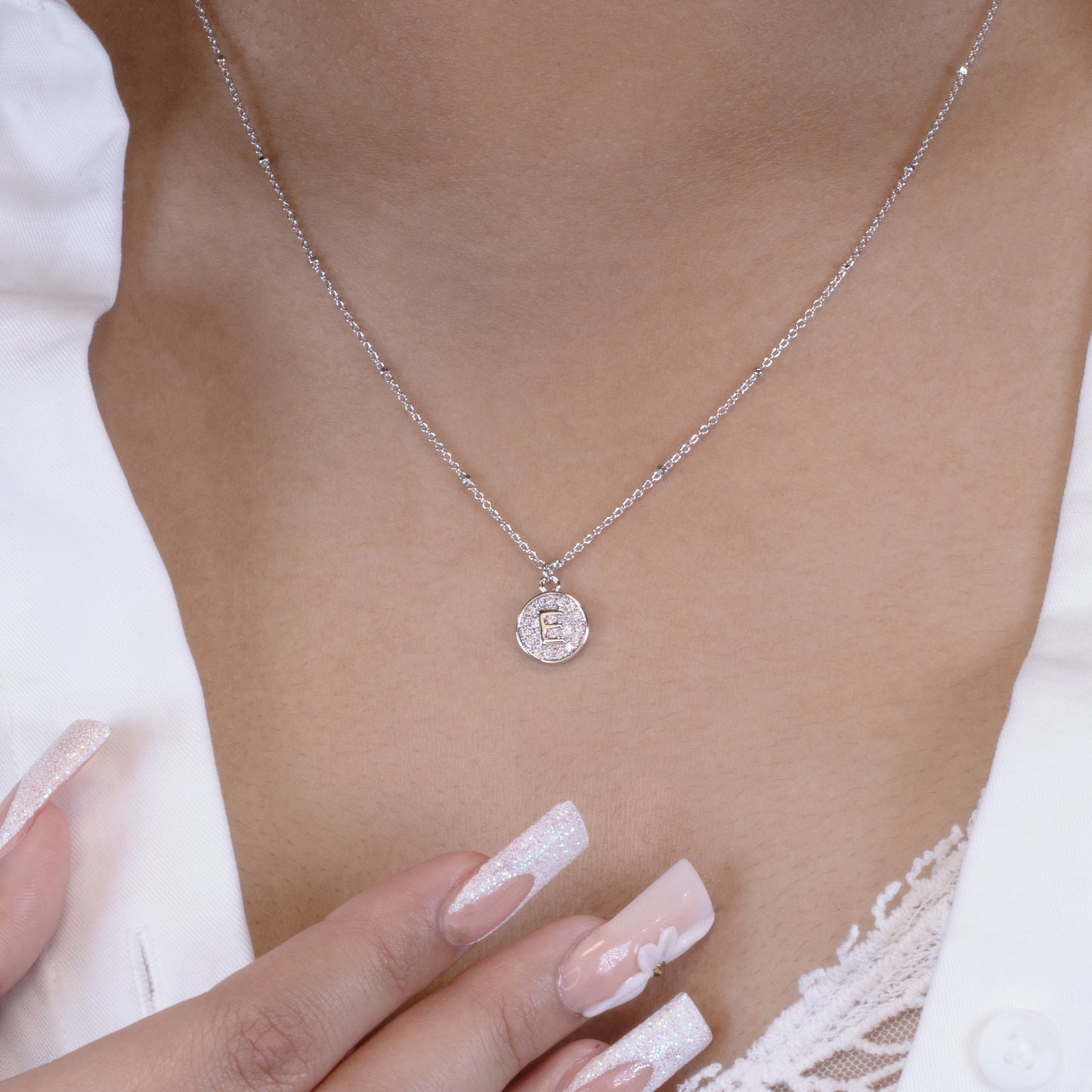 Sparkly Initial Necklace