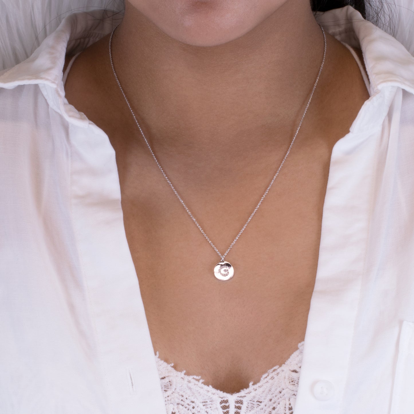Initial Coin Necklace