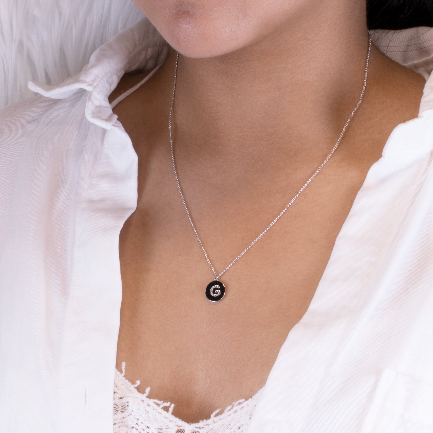Initial Coin Necklace