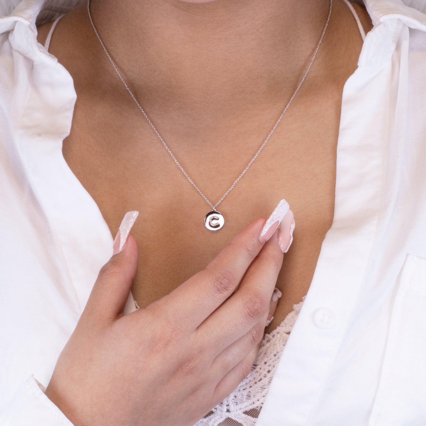 Initial Coin Necklace
