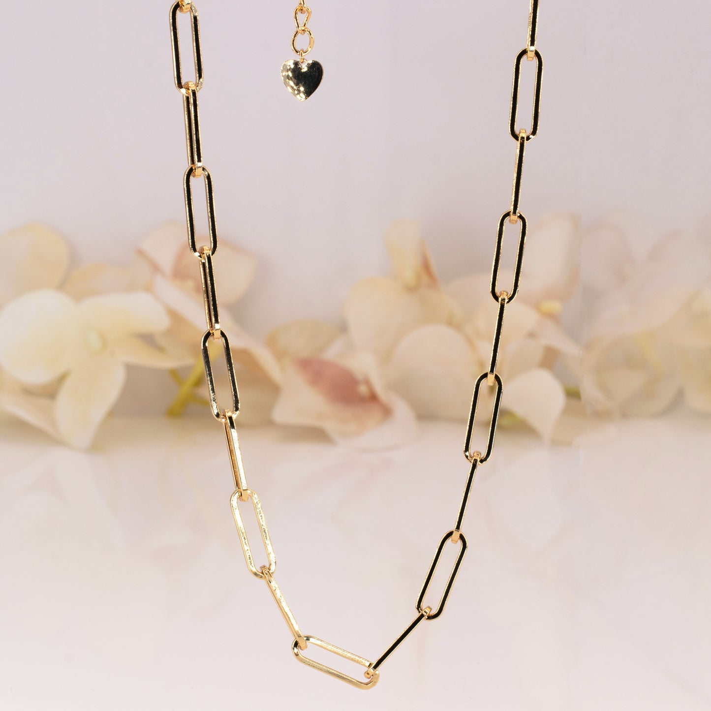 Chunky Paperclip Layered Necklaces Set