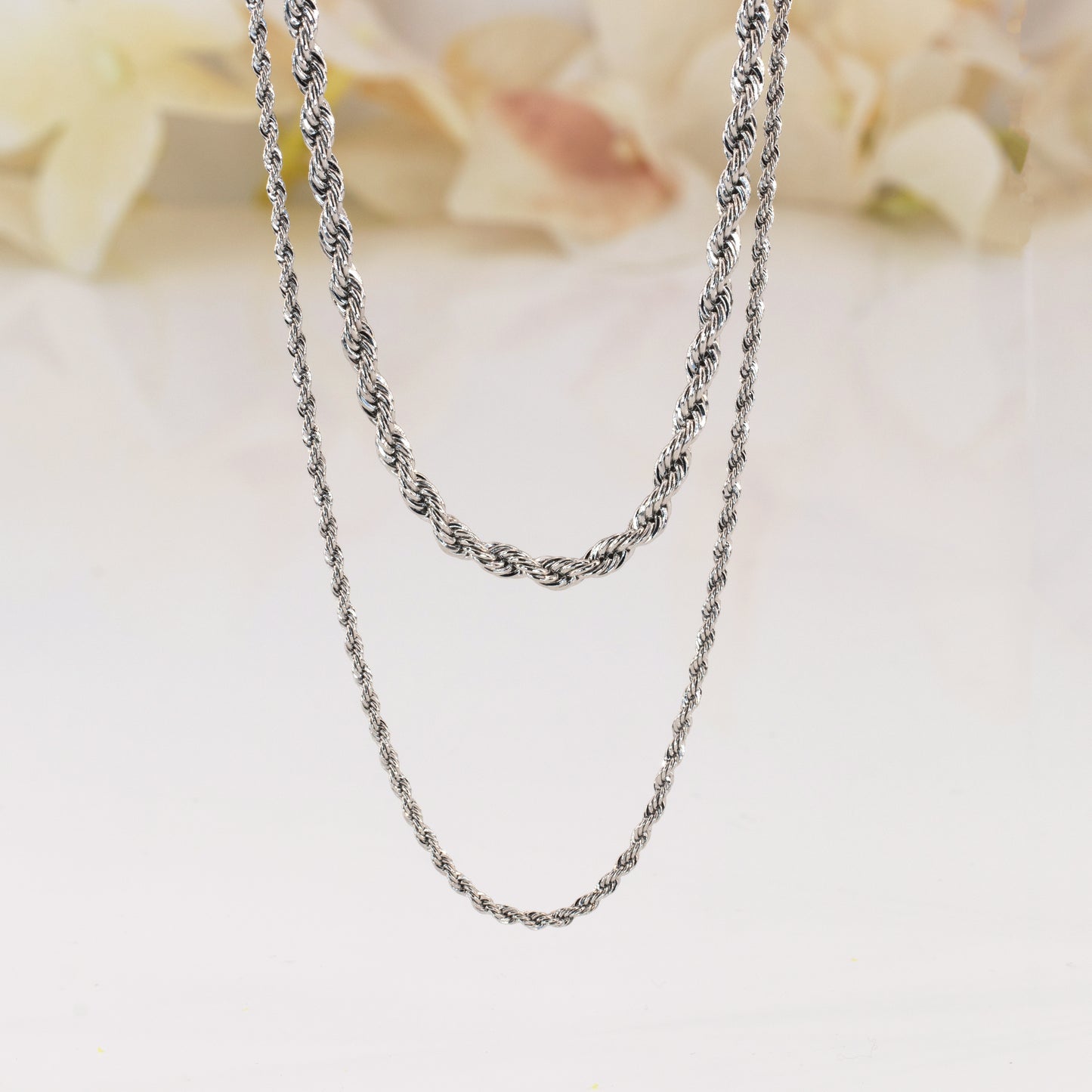 Rope Layered Necklaces Set of 2