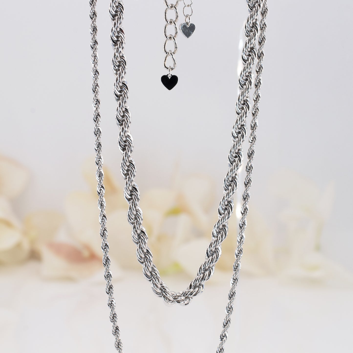 Thick Rope Chain Layered Necklace Set