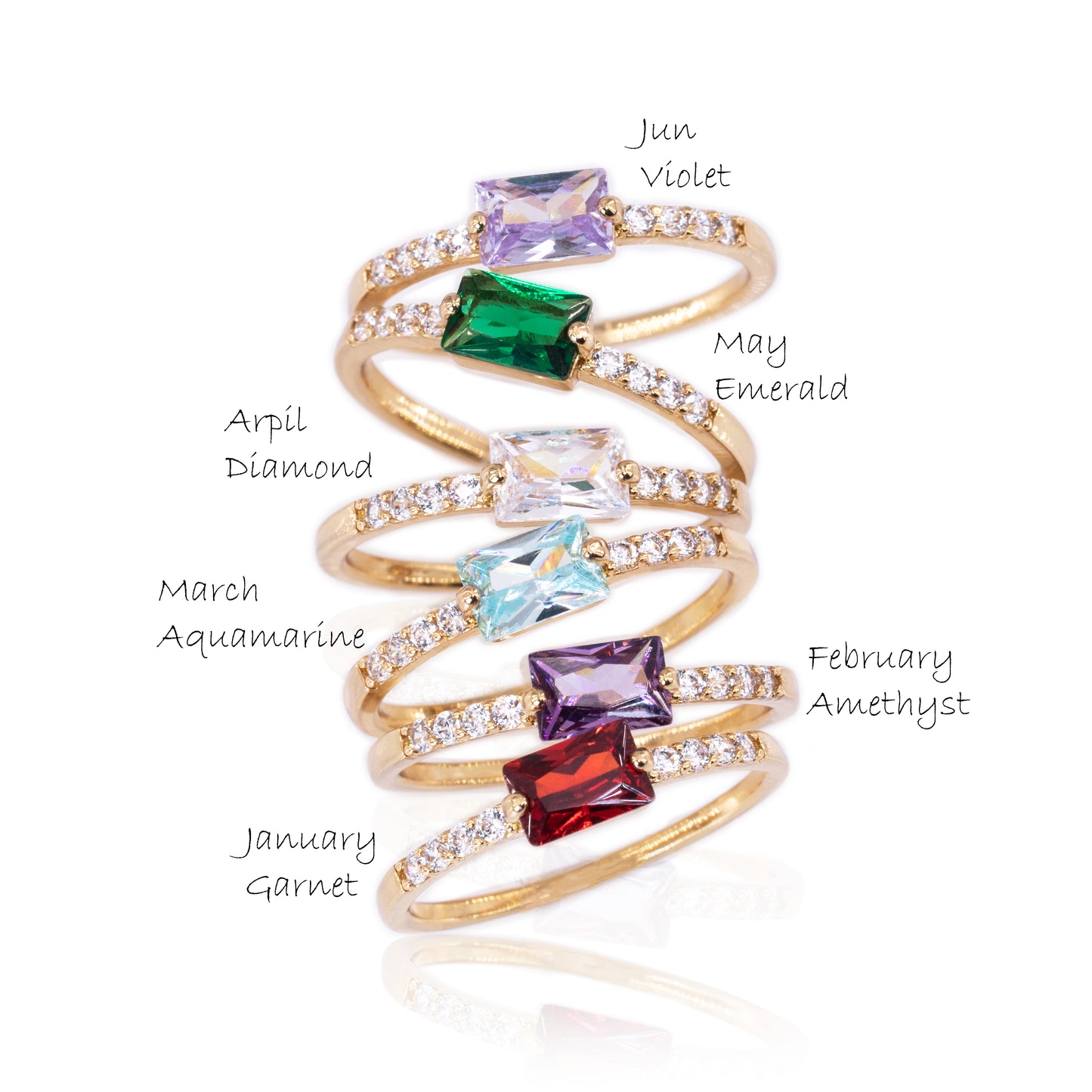 Dainty Birthstone Ring