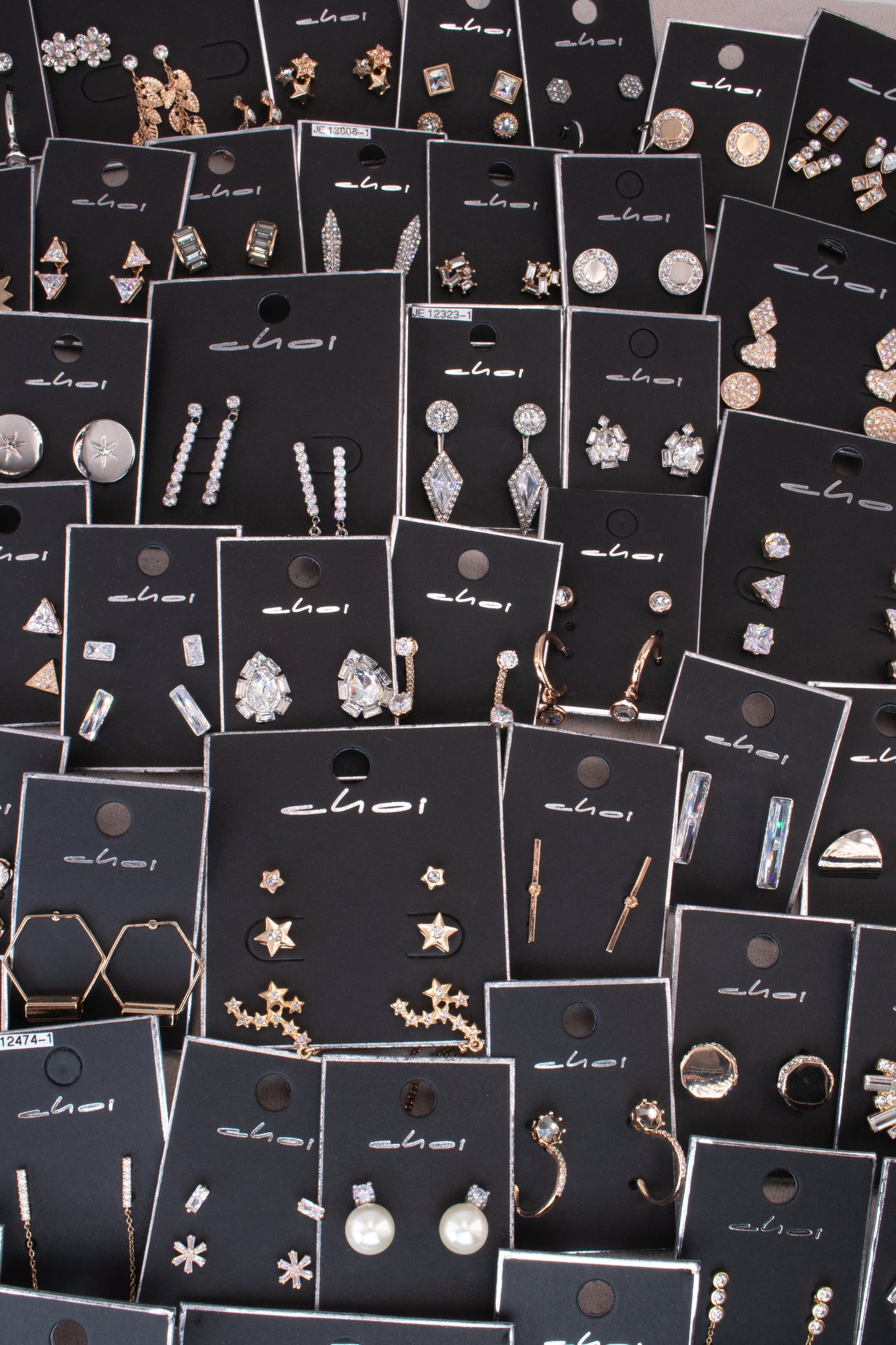 Clear Gem Earrings Bulk Pack