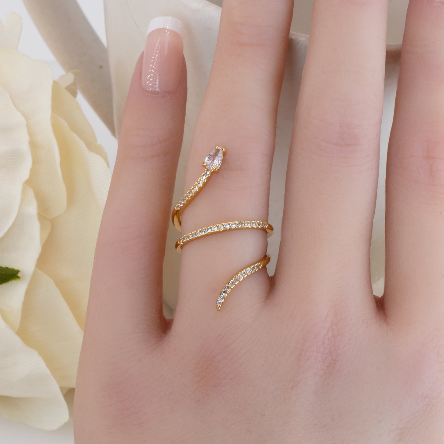 Dainty Snake Ring