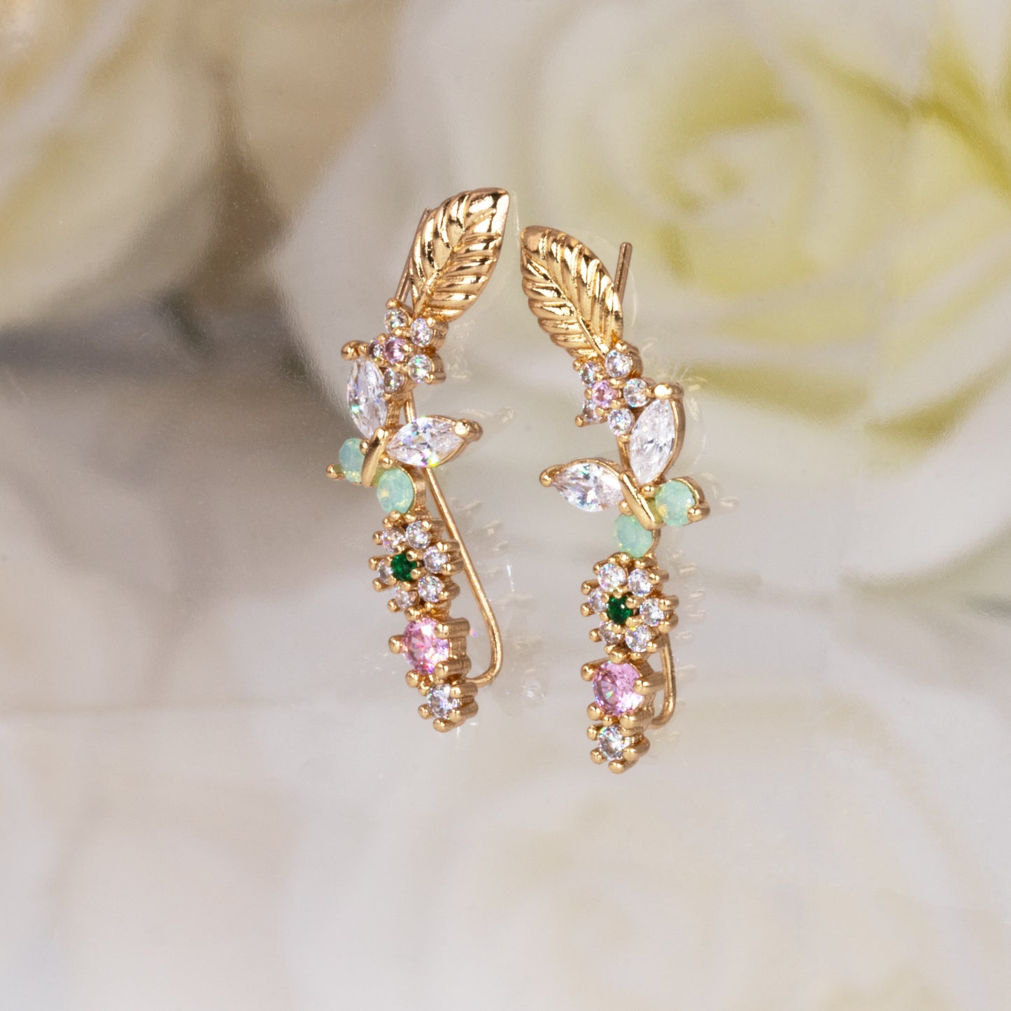 Butterfly Ear Climber Earrings