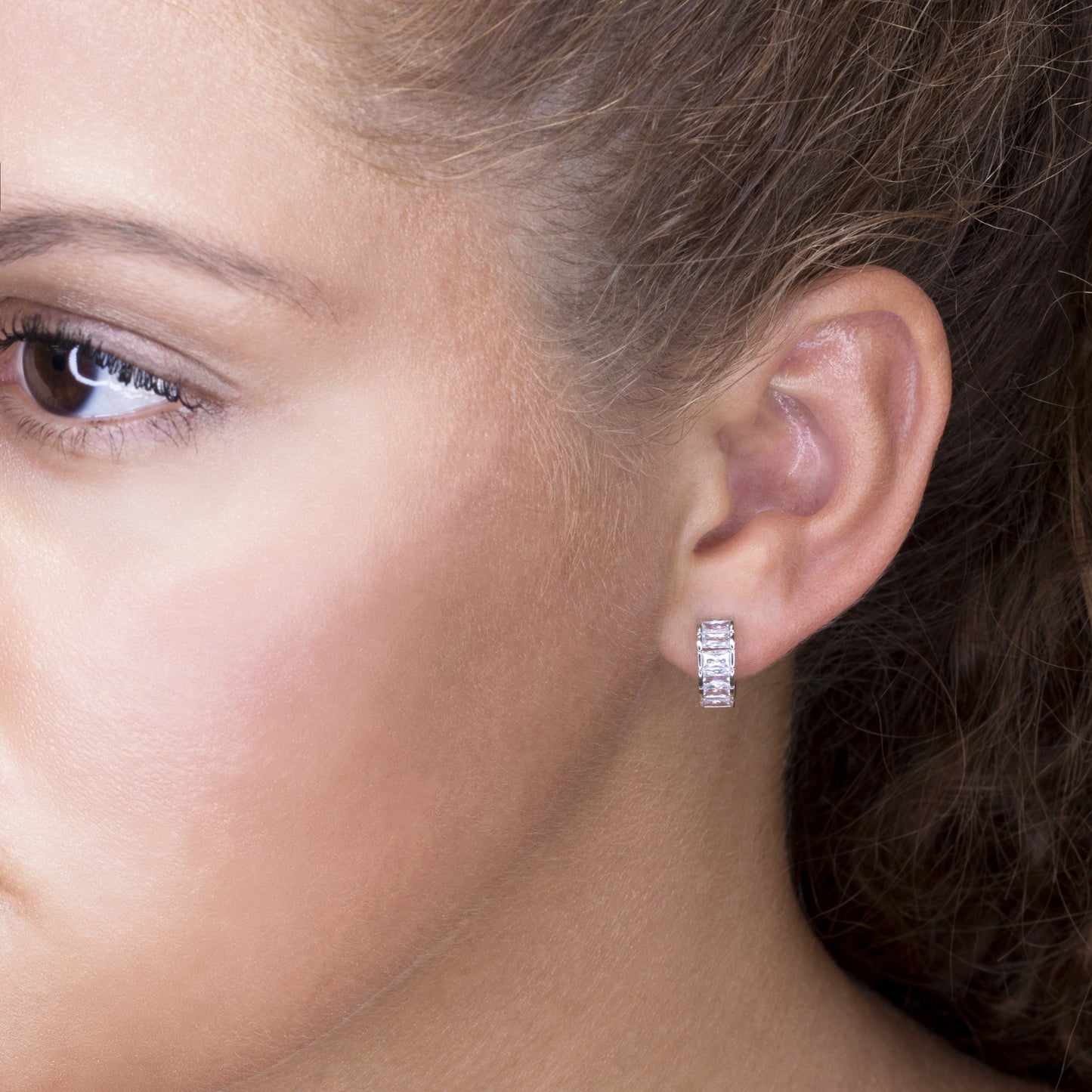 Sparkly Huggie Earrings