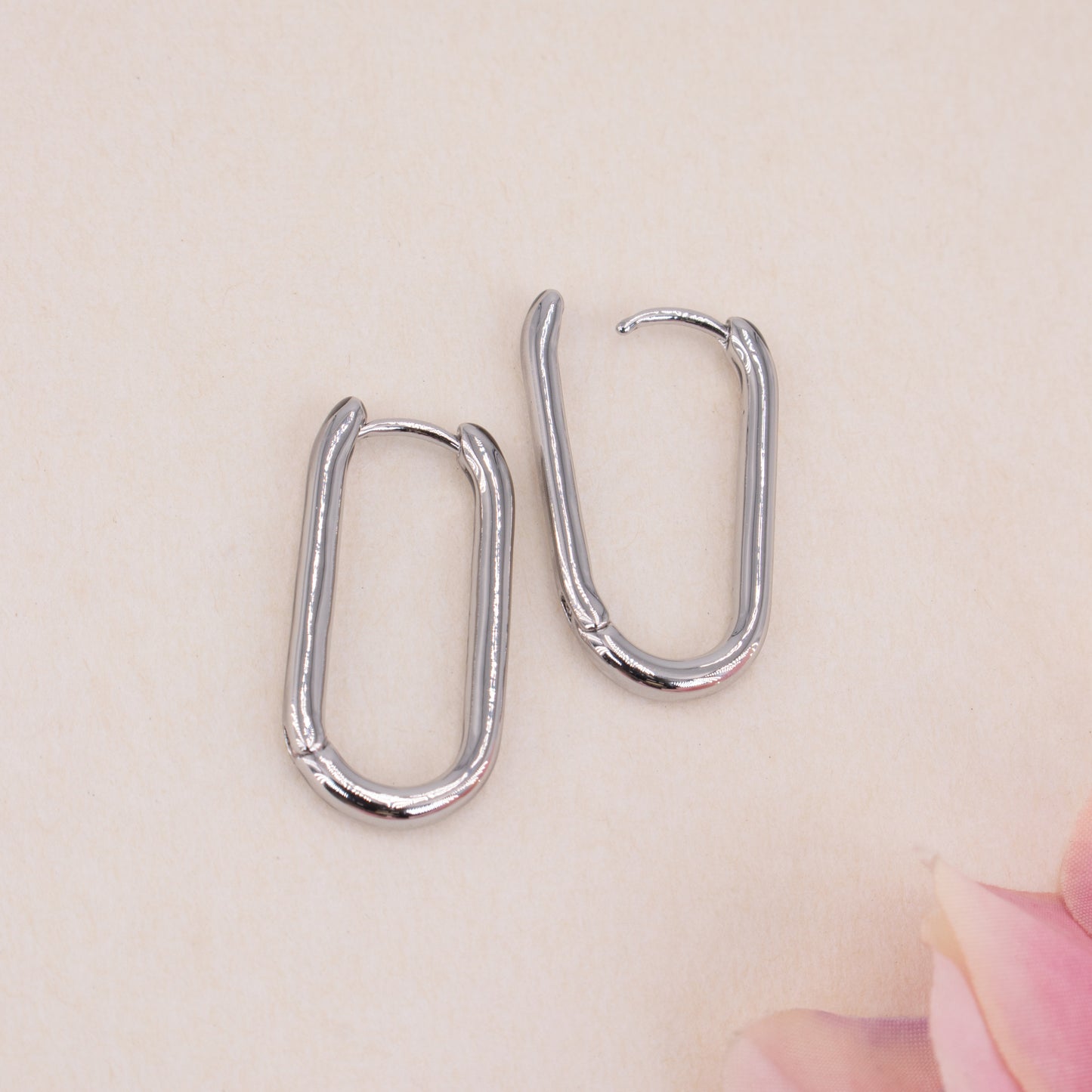 Oval Hoop Earrings