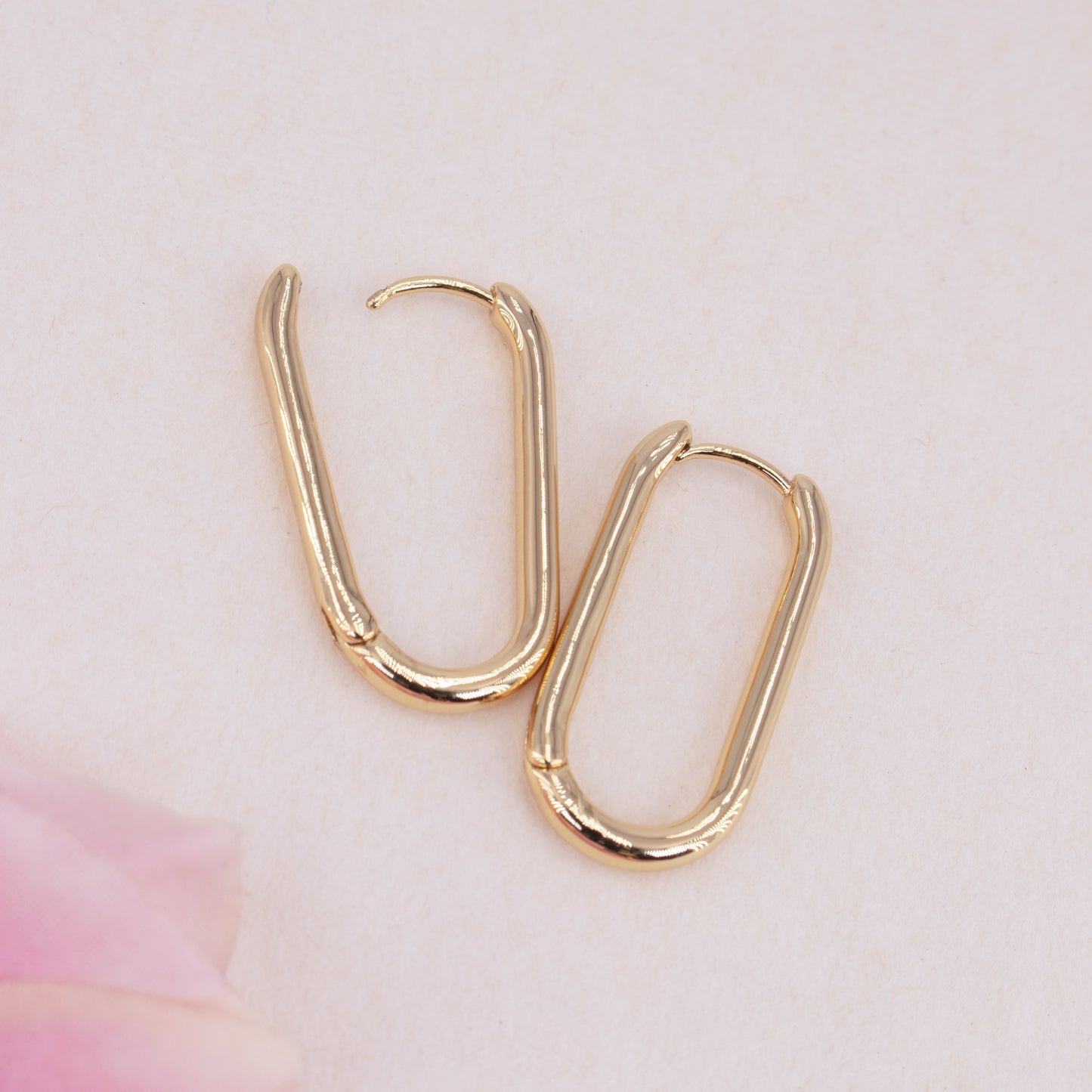 Oval Hoop Earrings