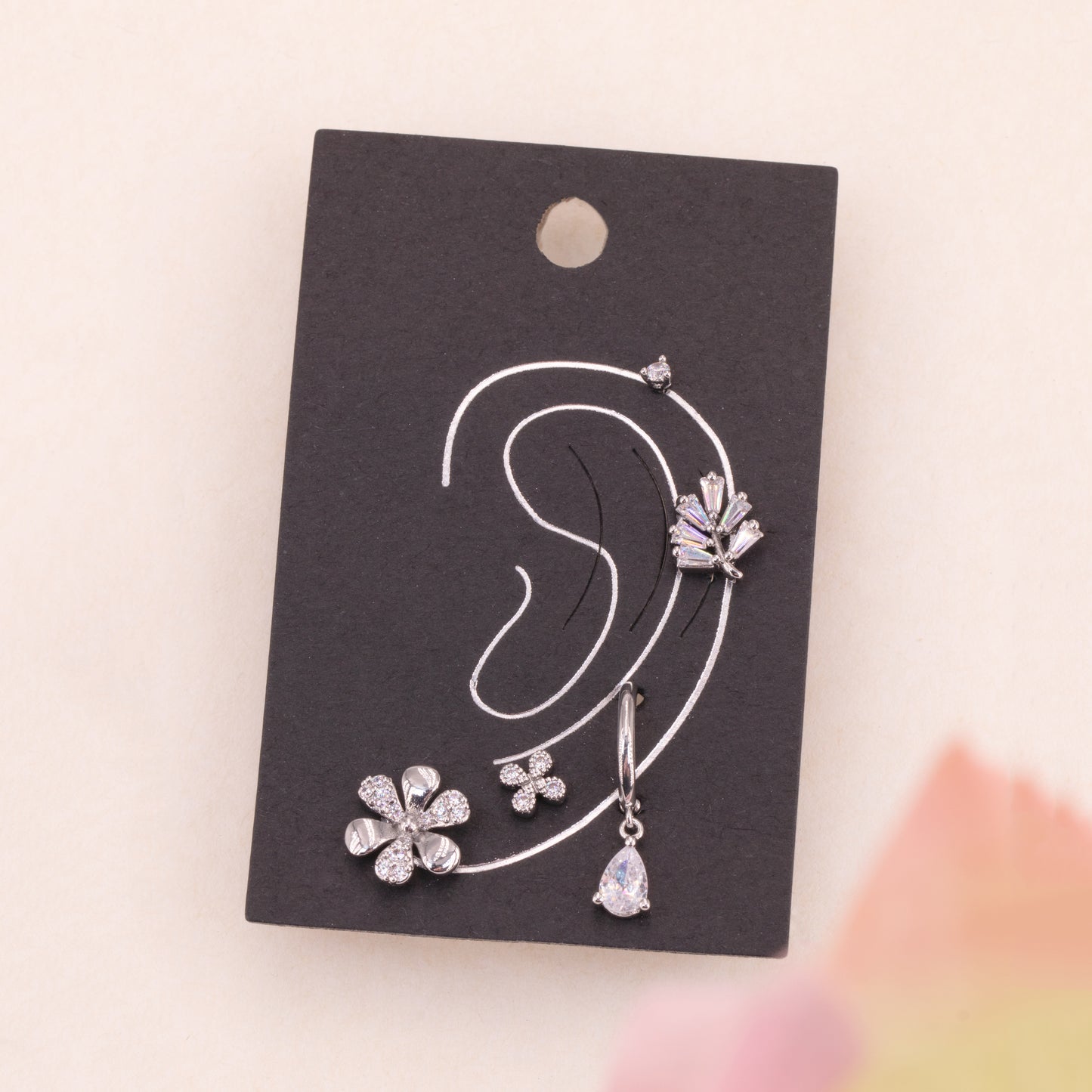 Flower and Leaf Ear Party Set