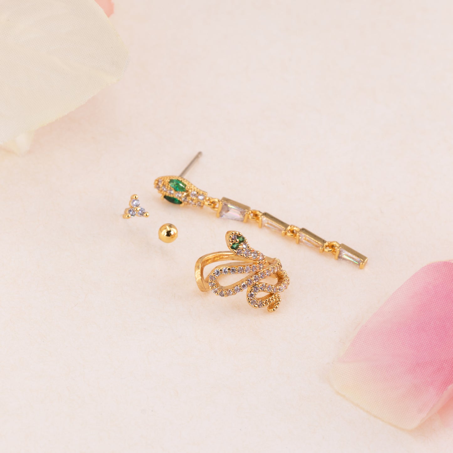 Snake Earrings Set