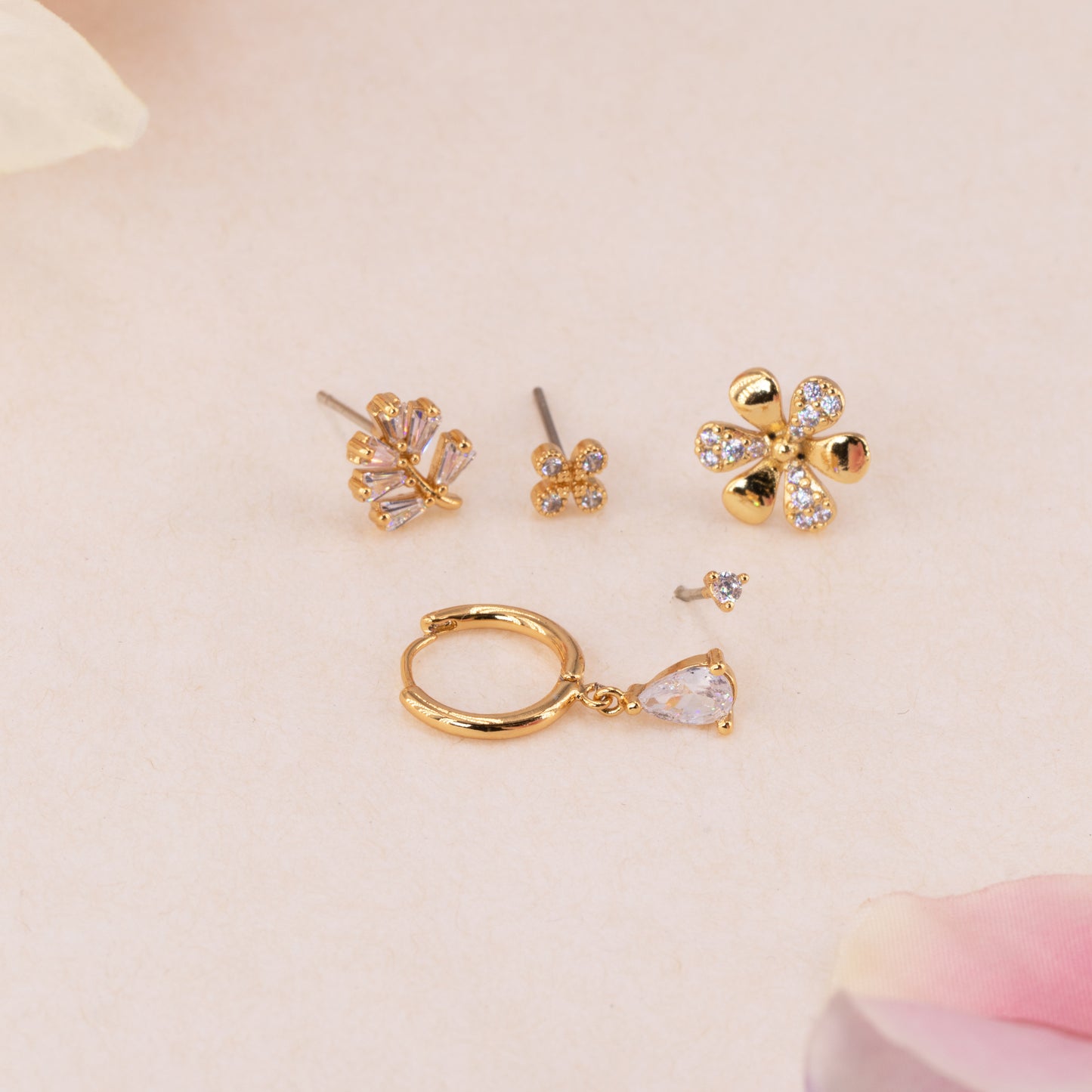 Flower and Leaf Ear Party Set
