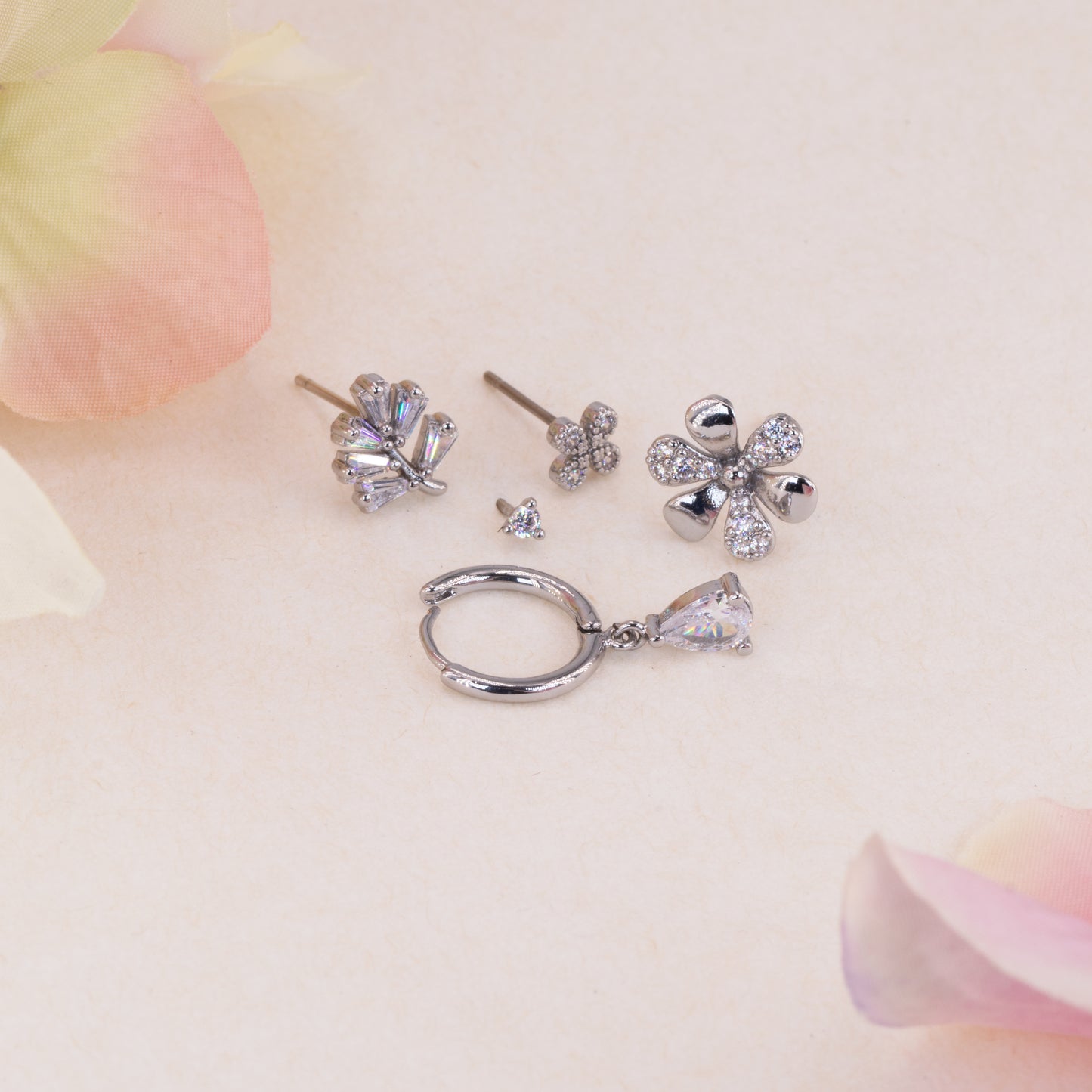 Flower and Leaf Ear Party Set