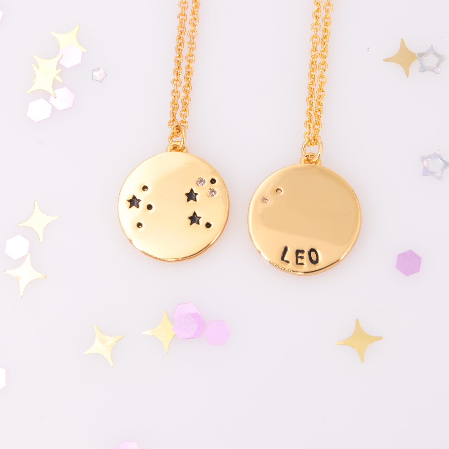 Zodiac Constellation Coin Necklace