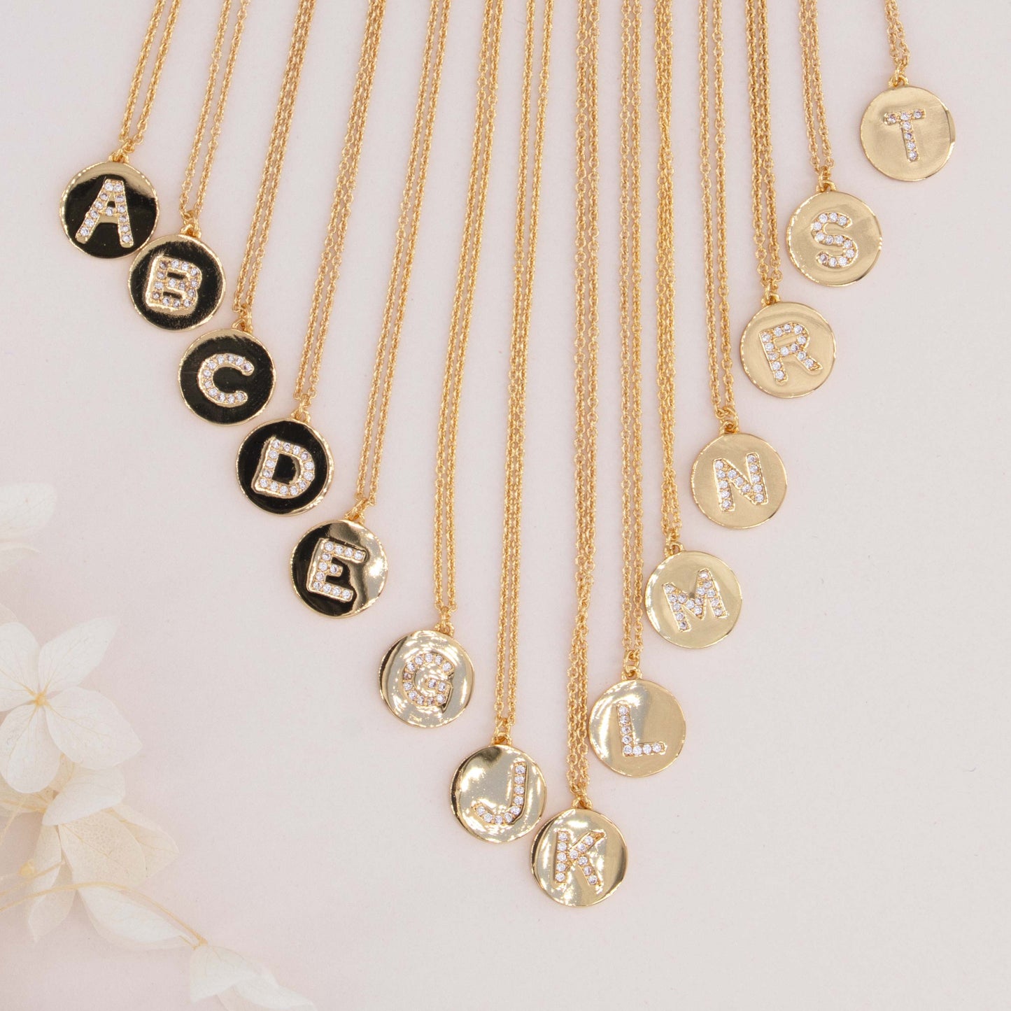 Initial Coin Necklace