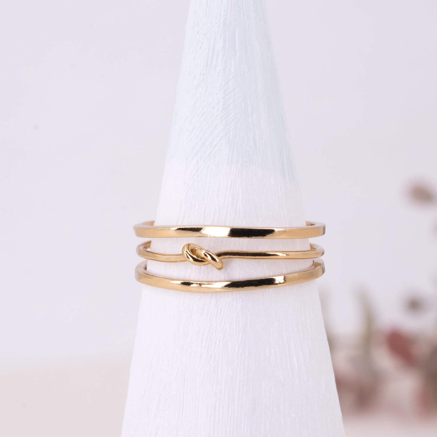Layered Tie The Knot Ring