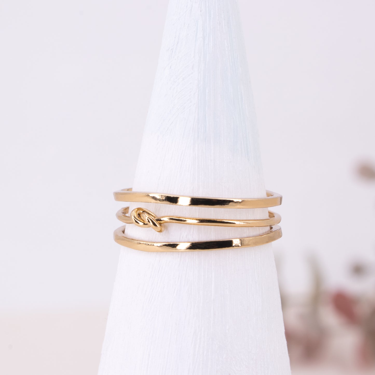 Layered Tie The Knot Ring