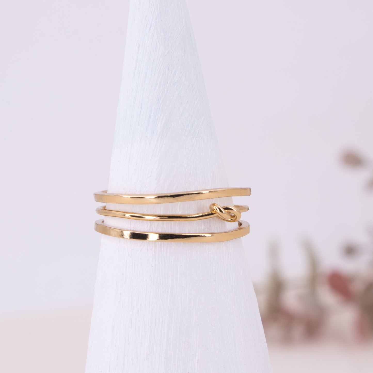 Layered Tie The Knot Ring