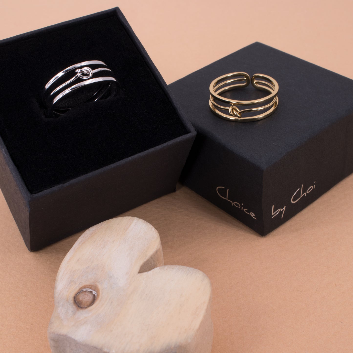 Layered Tie The Knot Ring