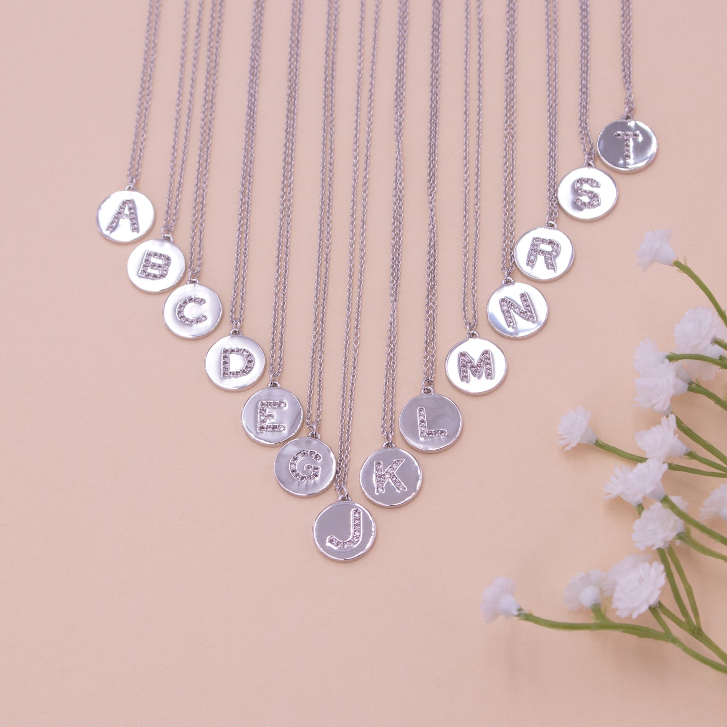 Initial Coin Necklace