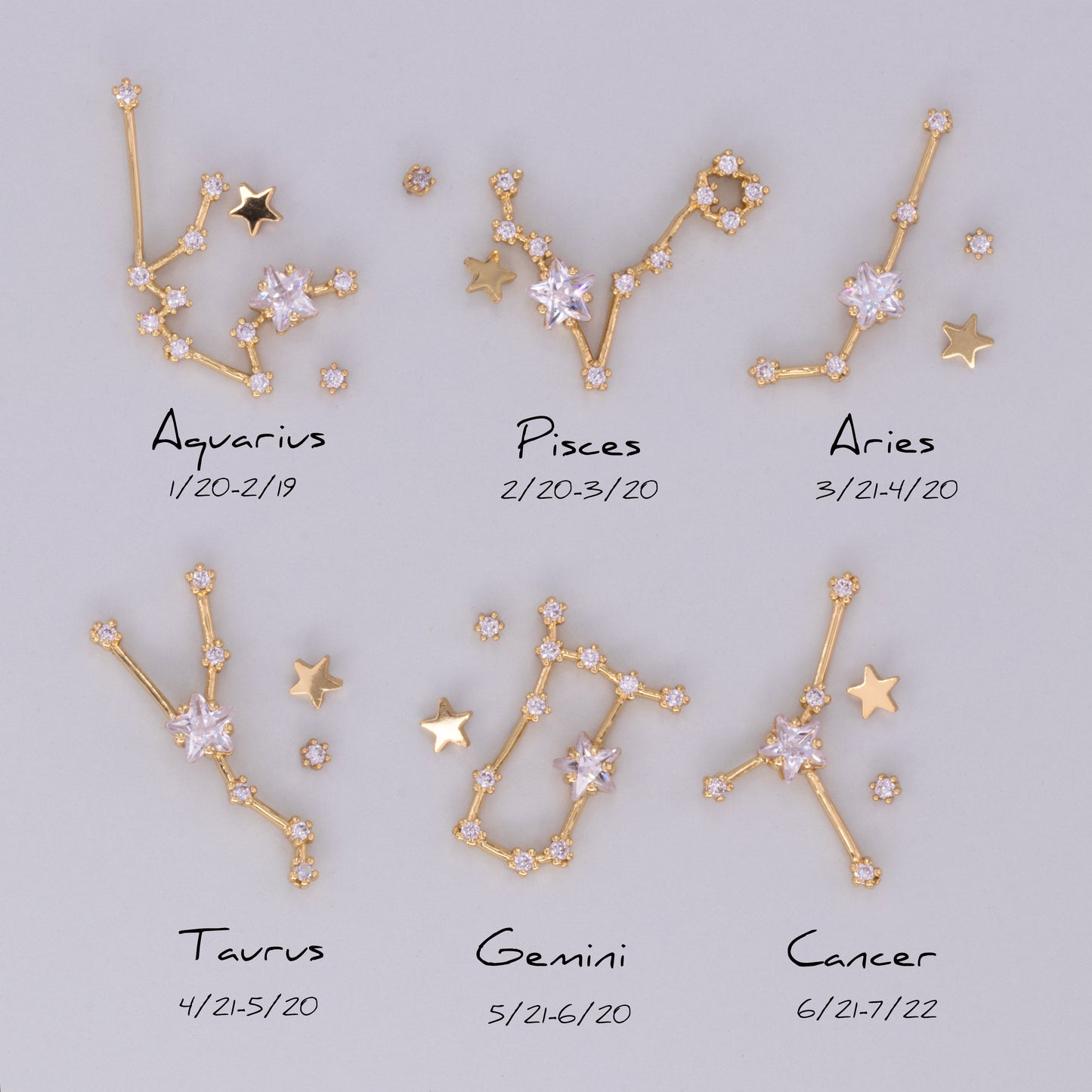 Zodiac Constellation Earrings