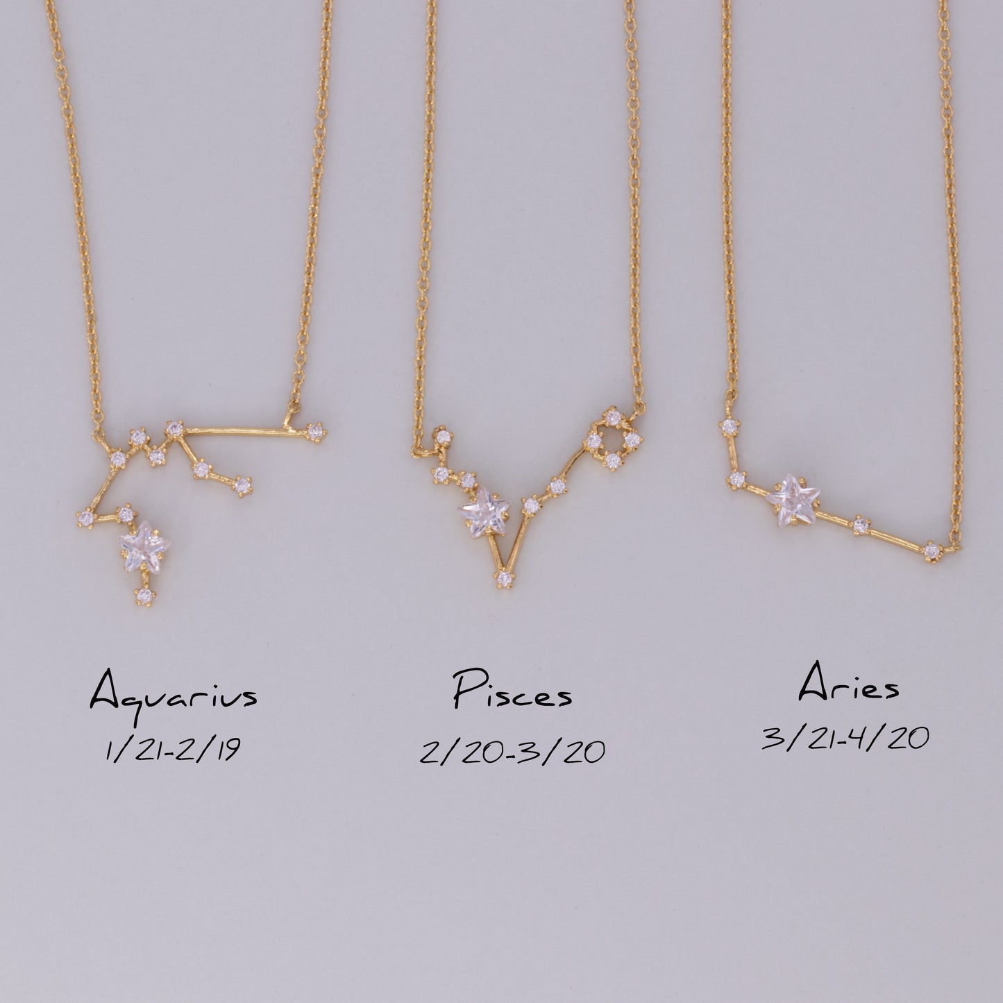 Zodiac Constellation Necklaces