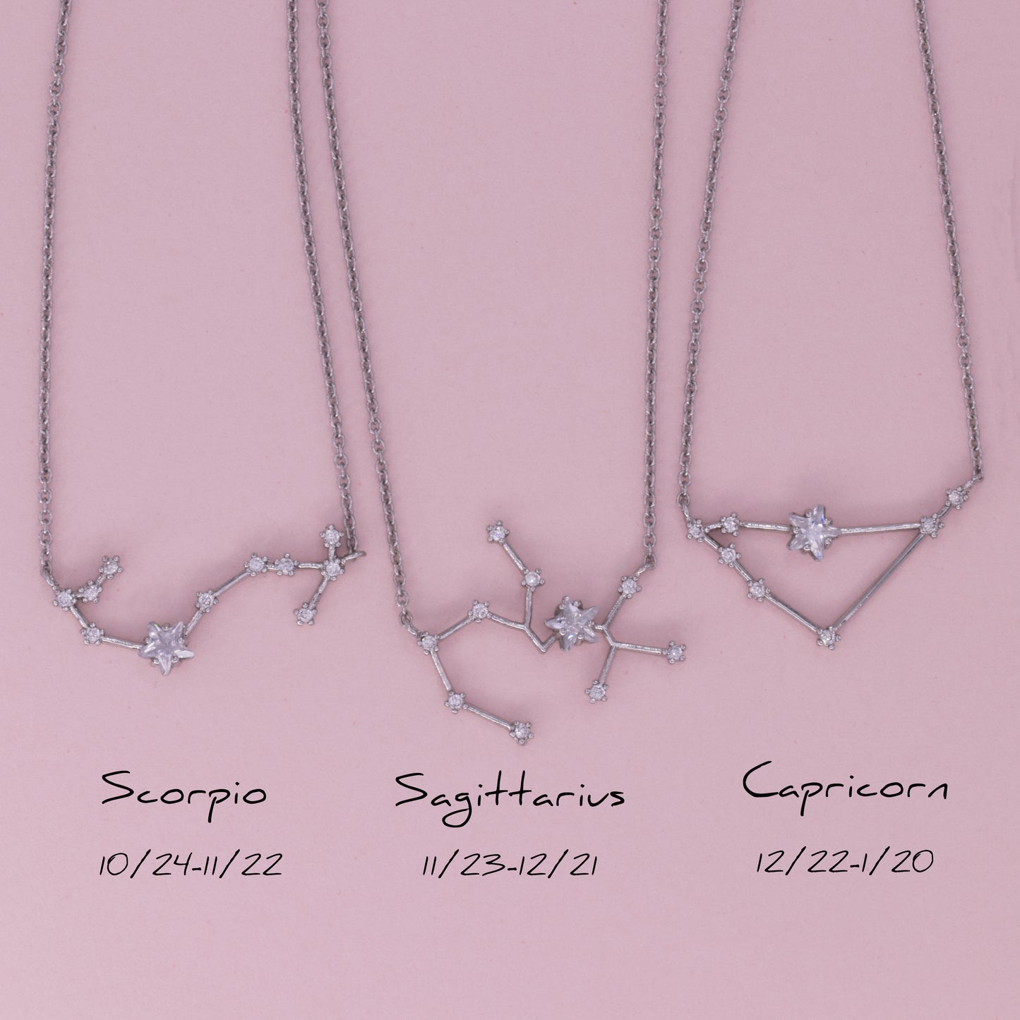 Zodiac Constellation Necklaces