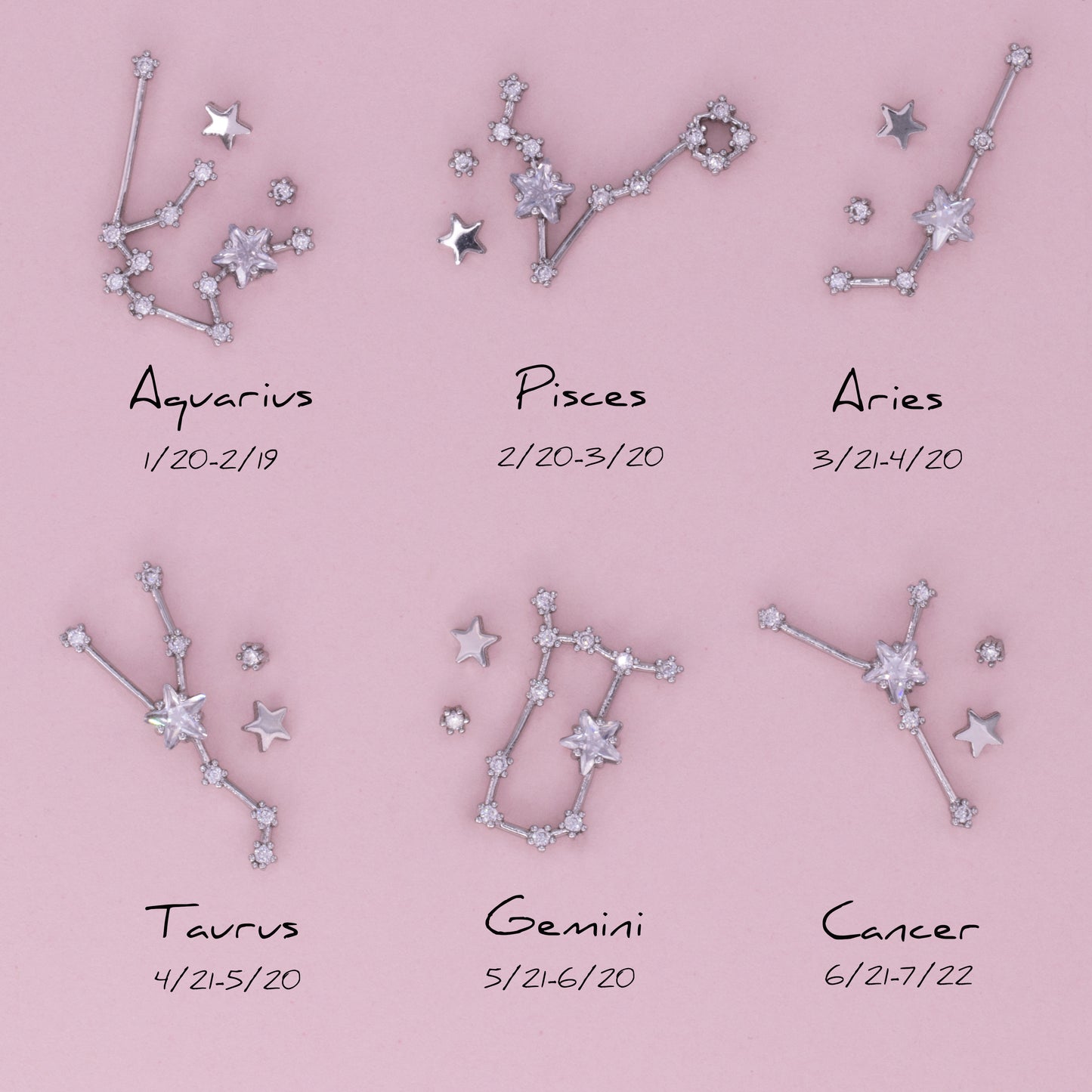 Zodiac Constellation Earrings