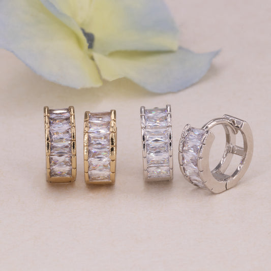 Sparkly Huggie Earrings