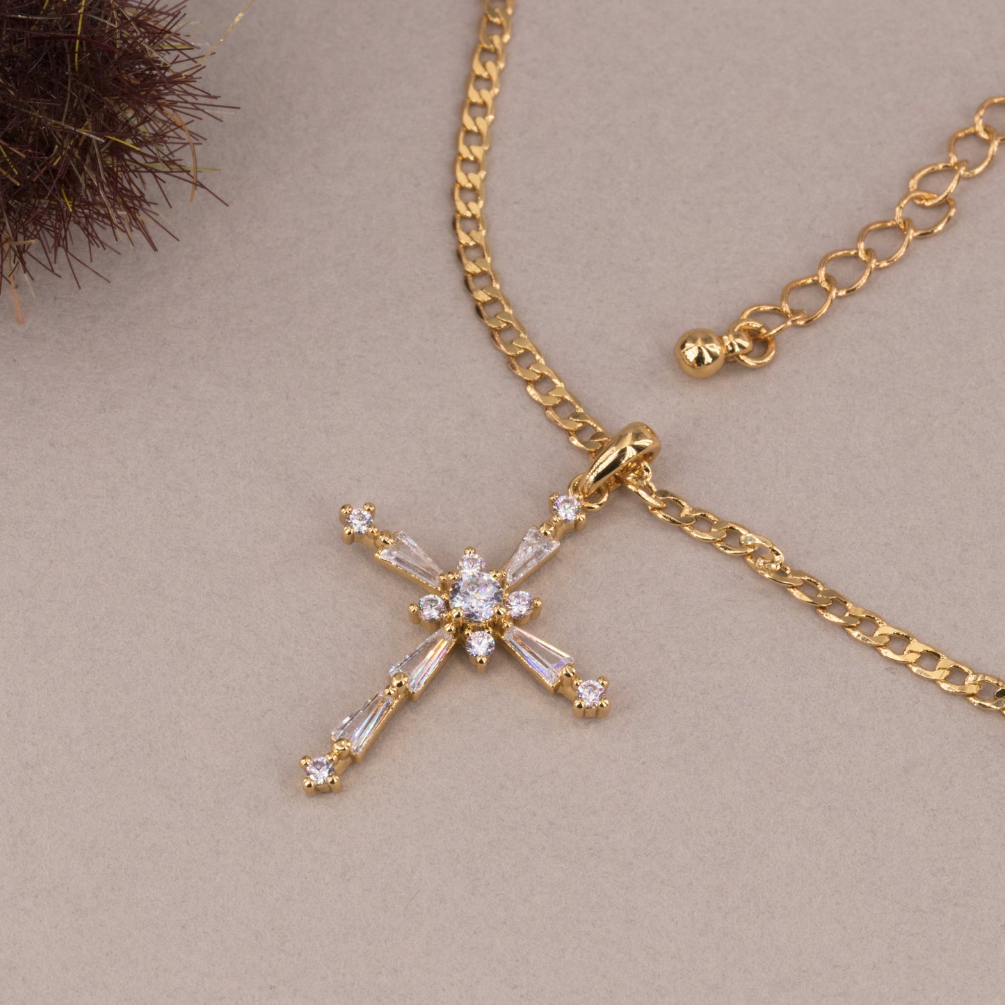 Sparkly Cross Necklace