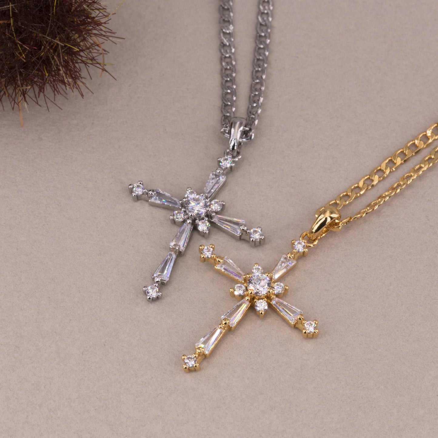 Sparkly Cross Necklace