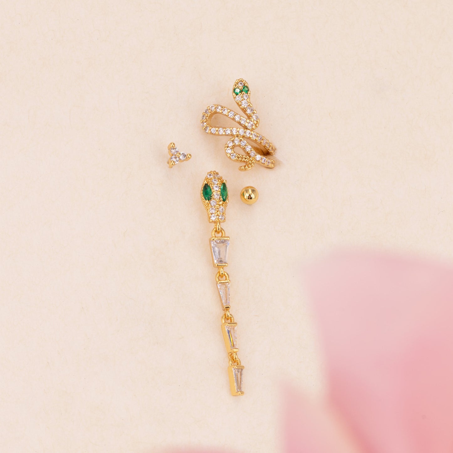 Snake Earrings Set
