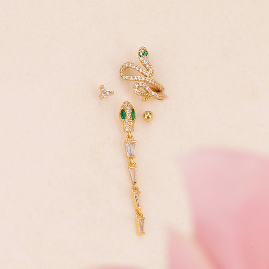 Snake Earrings Set
