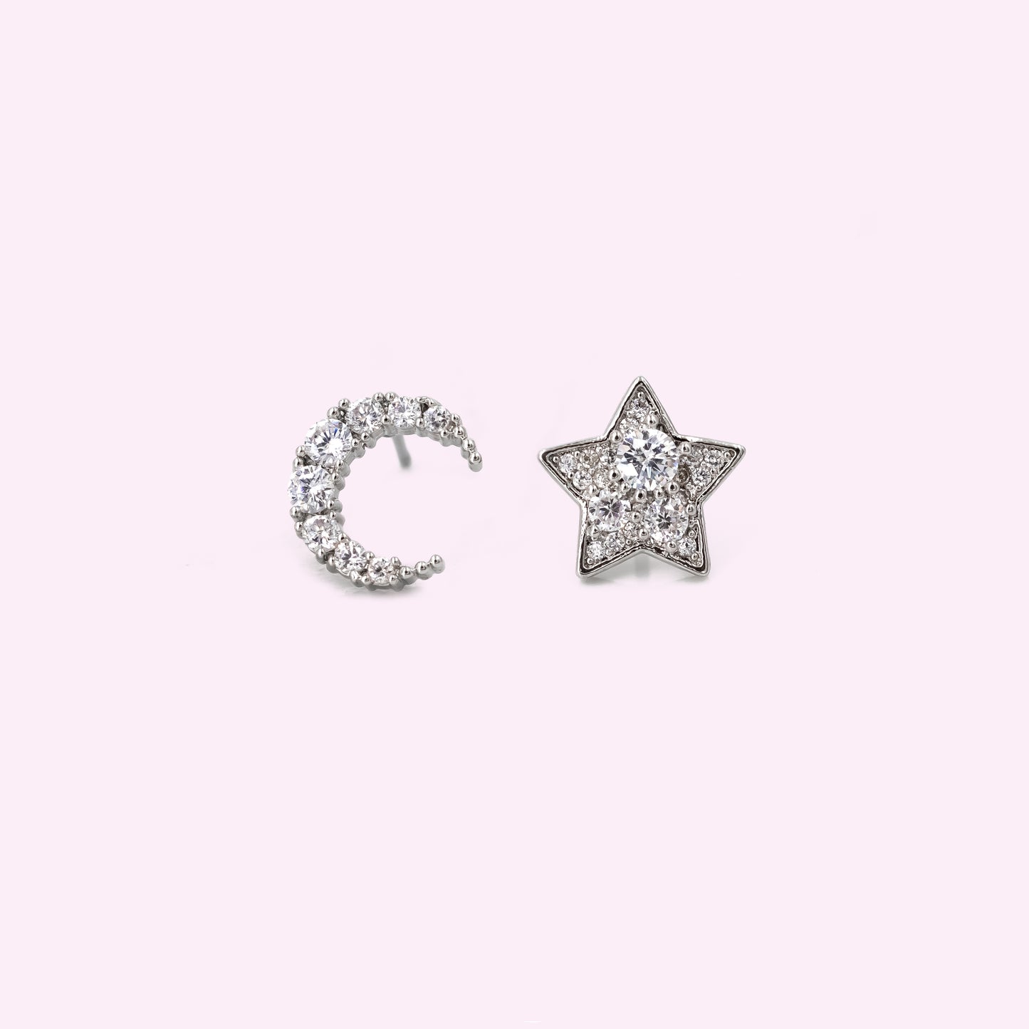 Crescent Moon and Star Earrings
