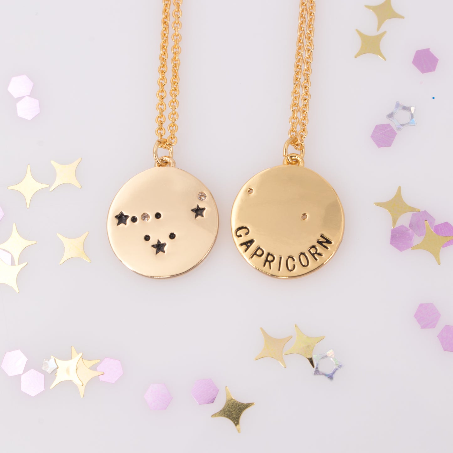 Zodiac Constellation Coin Necklace