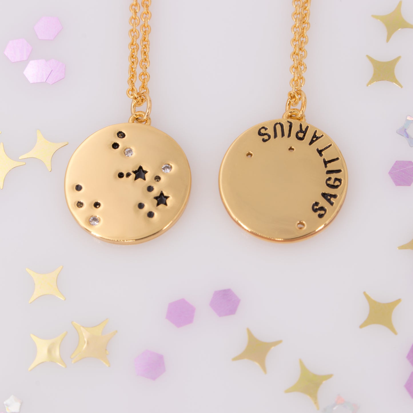 Zodiac Constellation Coin Necklace