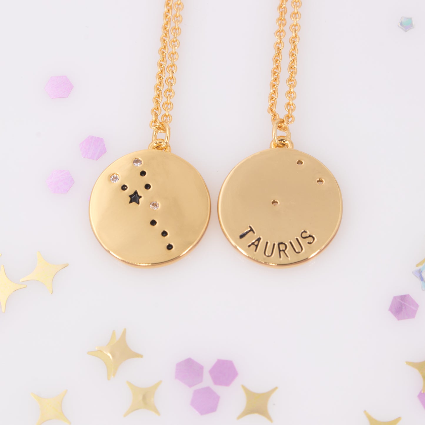 Zodiac Constellation Coin Necklace