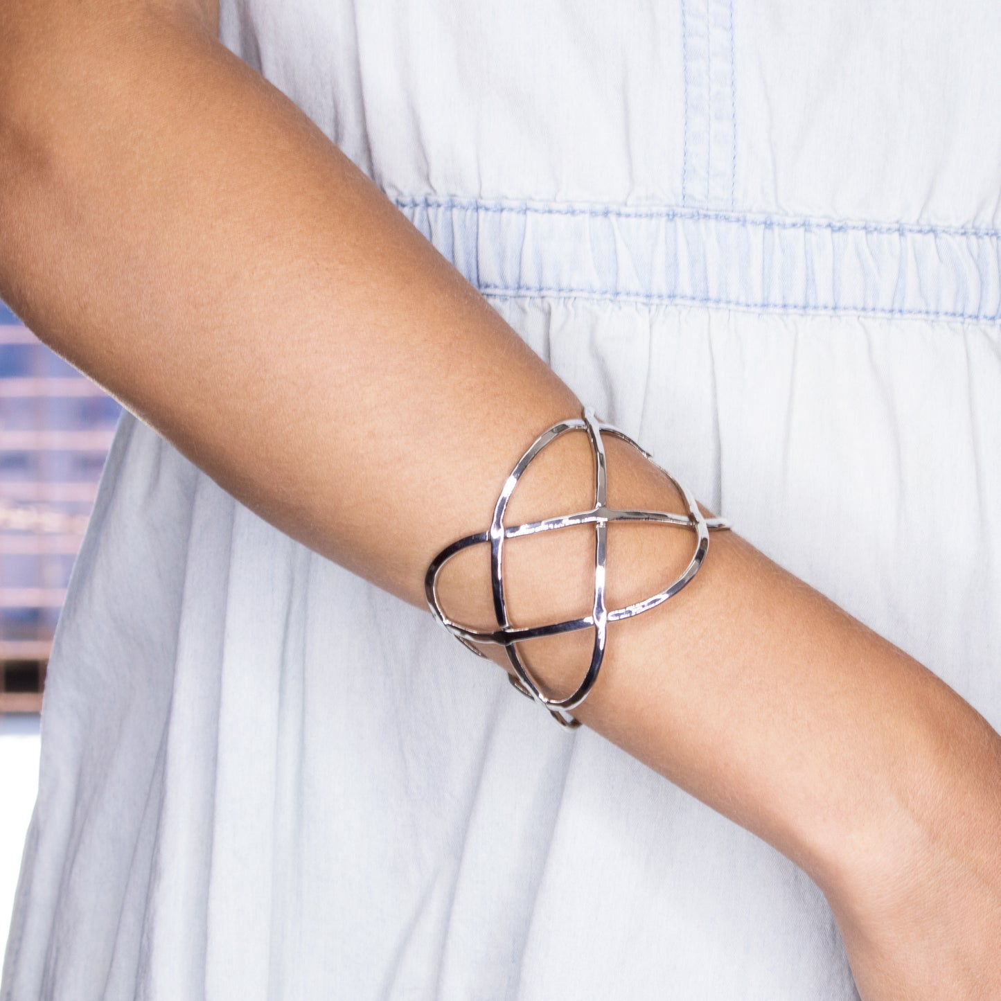 Woven Wire Cuff Bracelet