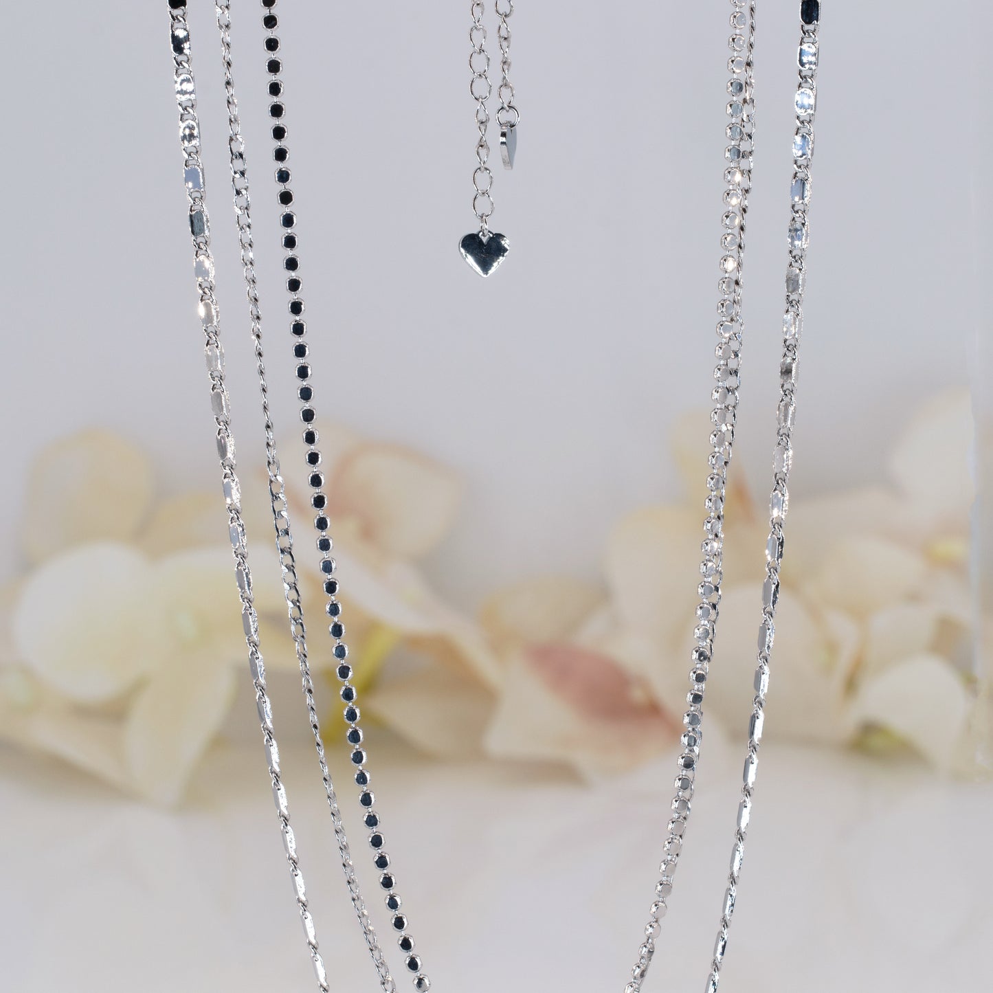 Ball Chain Layered Necklaces Set