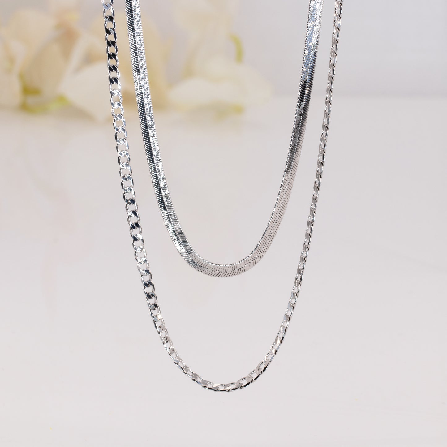 Layered Chain Necklaces Set