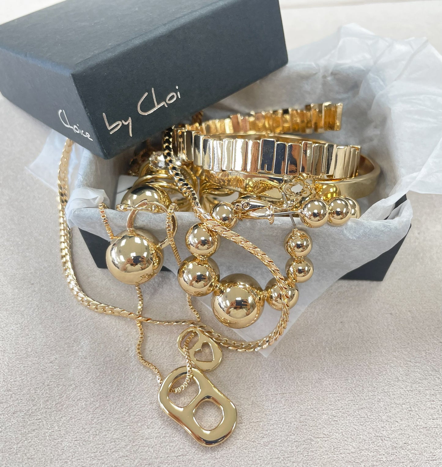Mystery Jewelry Box 15 Gold Silver, Chunky Dainty Mixed