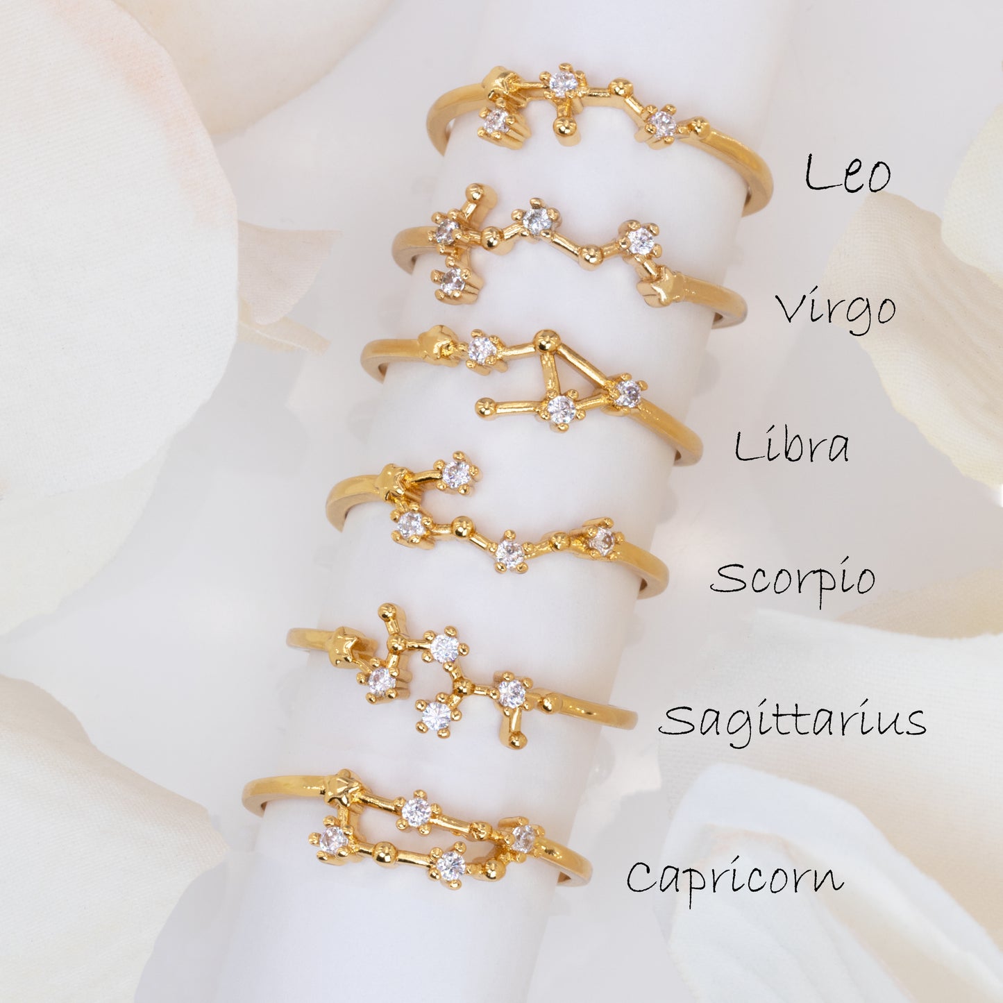 Zodiac Constellation Ring