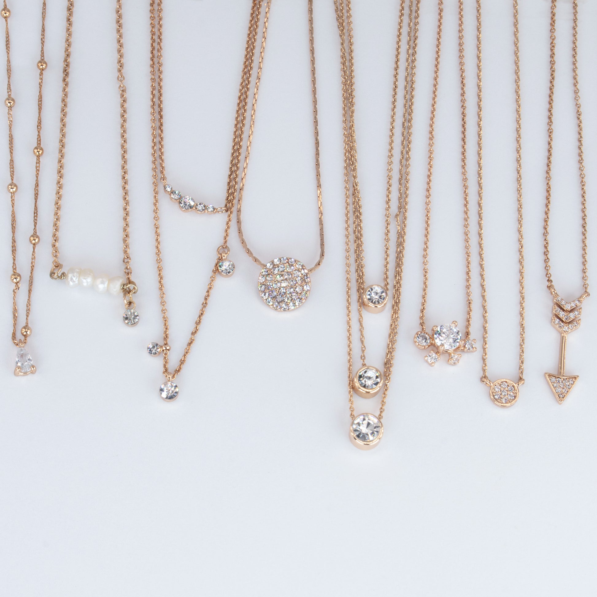 Dainty, Gold, Silver, Short Long Mixed Necklaces Wholesale Lot