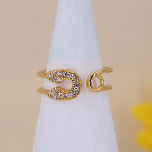 Safety Pin Adjustable Ring
