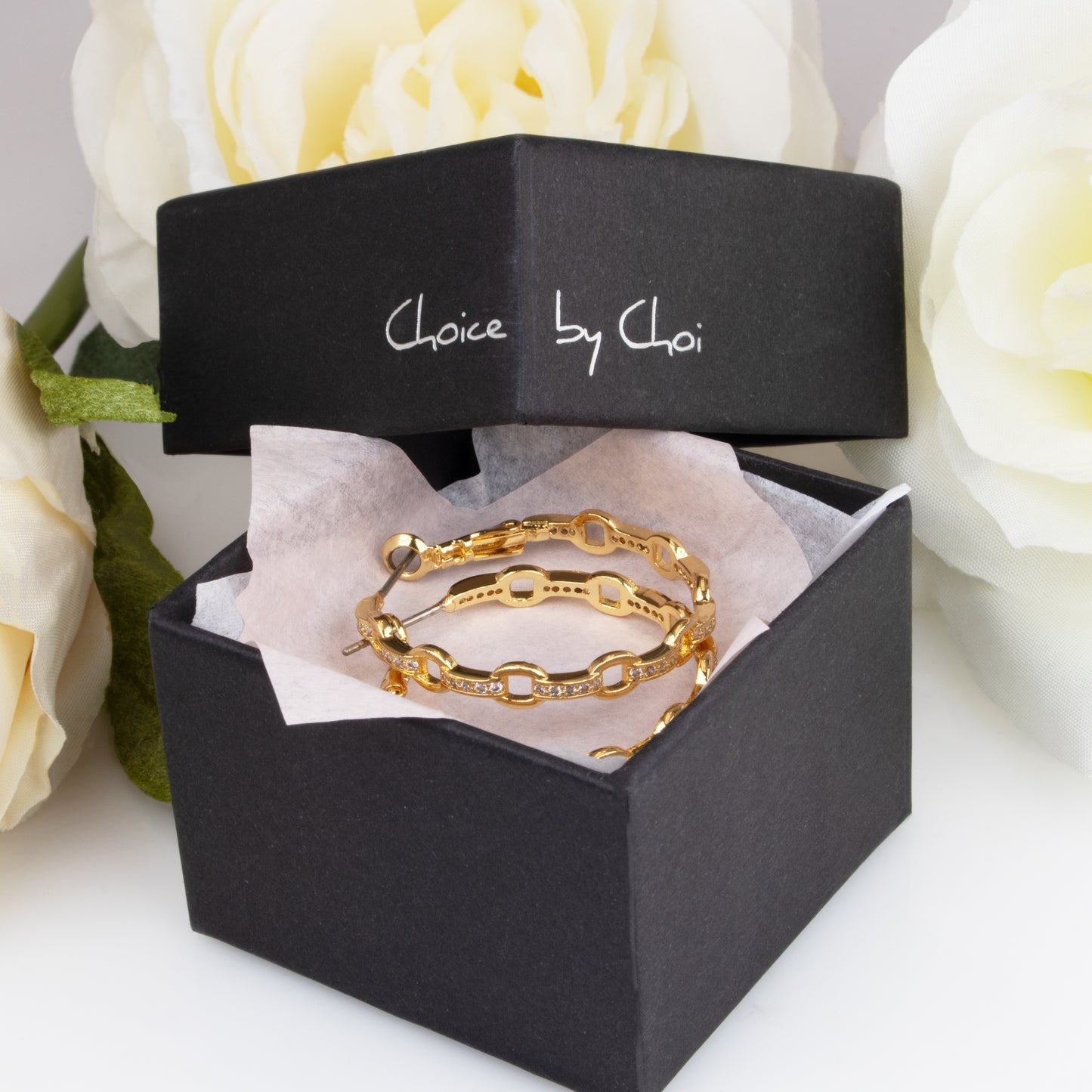 Chain Hoop Earrings Gift