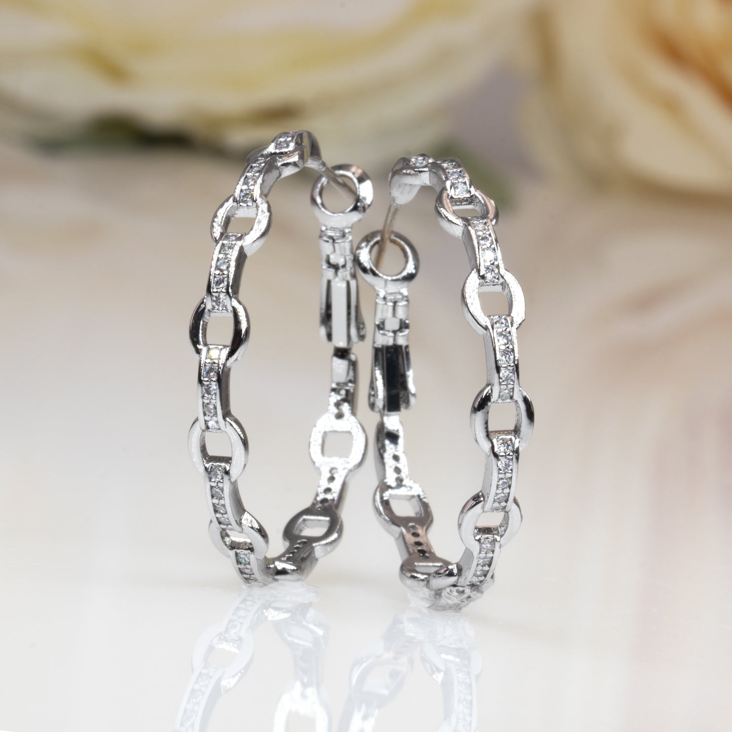 Chain Hoop Earrings Gift
