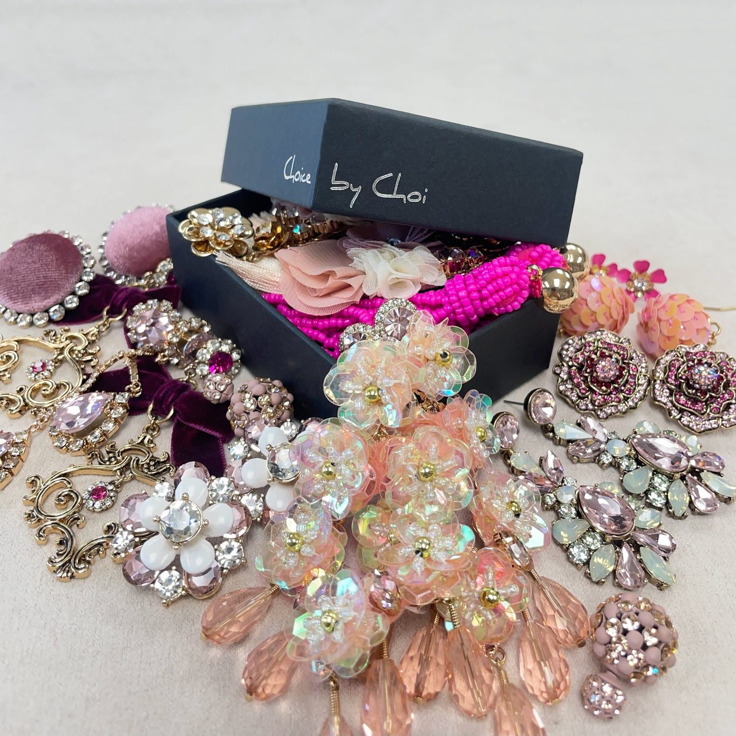 Pink Mystery Earrings Box
